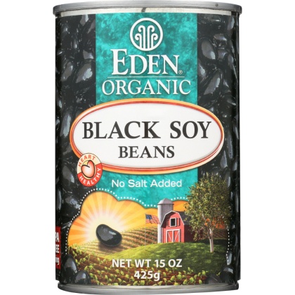 EDEN FOODS: Organic Black Soy Beans, 15 oz