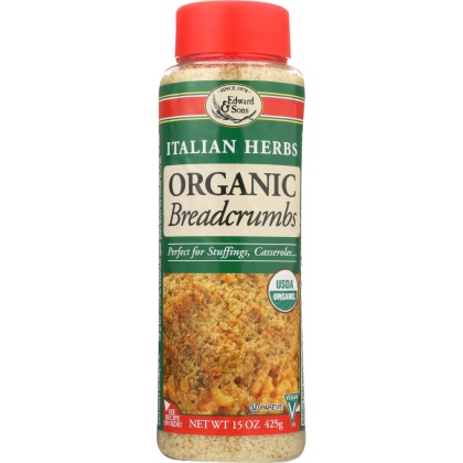 EDWARD & SONS: Breadcrumb Italian Organic, 15 oz