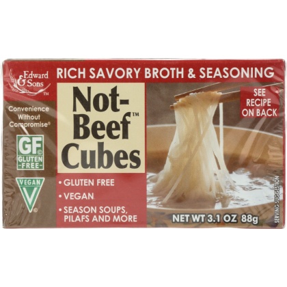 EDWARD & SONS: Not-Beef Bouillon Cubes, 3.1 oz