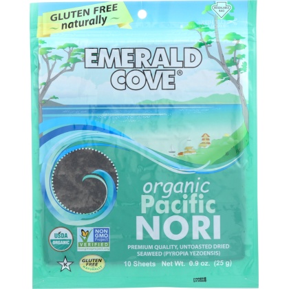 EMERALD COVE: Organic Pacific Nori, 10 Sheets