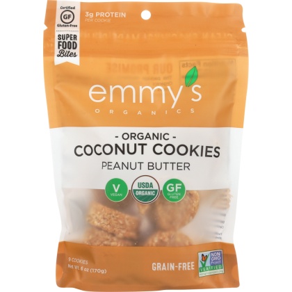 EMMYSORG: Coconut Cookies Peanut Butter, 6 oz