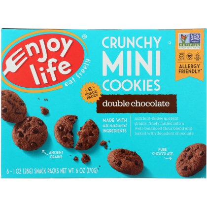 ENJOY LIFE: Crunchy Minis Double Chocolate, 6 oz