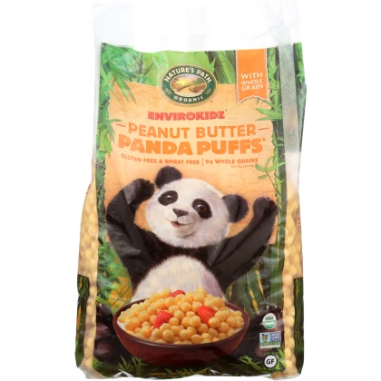 ENVIROKIDZ ORGANIC: Peanut Butter Panda Puffs, 25 oz