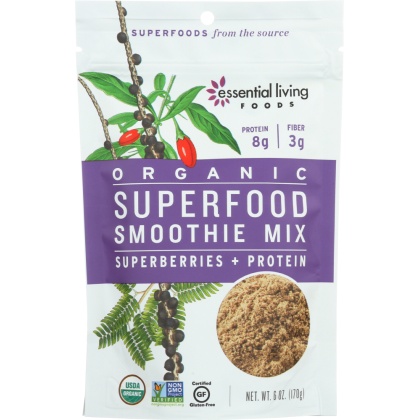 ESSENTIAL LIVING FOODS: Superfood Smoothie Mix, 6 oz