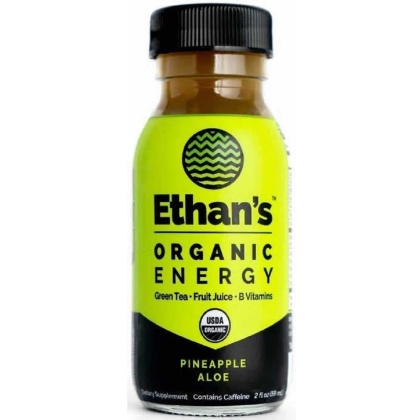 ETHAN\'S: Pineapple Aloe Organic Energy Shot, 2 fo