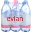 EVIAN: Spring Water 6 Pack, 6 lt