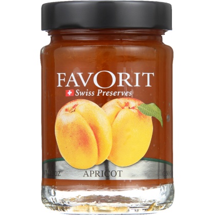 FAVORIT: Preserve Apricot, 12.3 oz