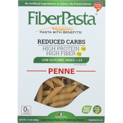 FIBERPASTA: Pasta Penne, 10 oz