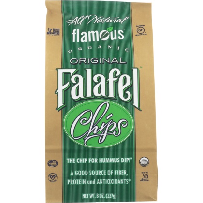 FLAMOUS: Organic Falafel Chips Gluten Free Original, 8 oz