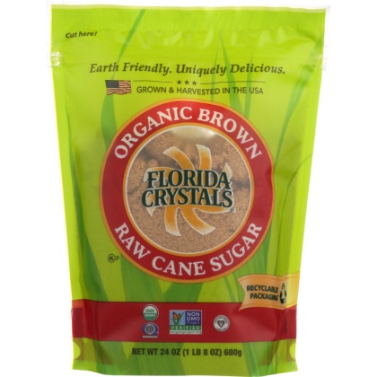 FLORIDA CRYSTALS: Sugar Brown Organic, 24 oz