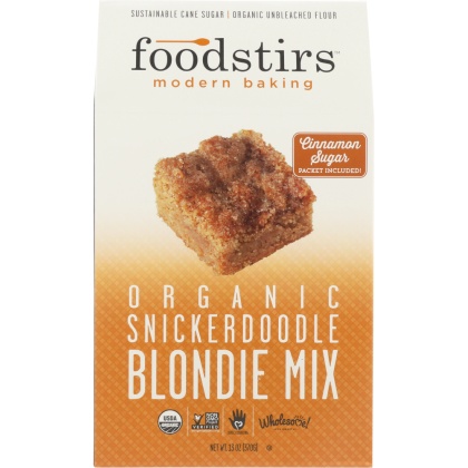 FOODSTIRS: Organic Snickerdoodle Blondie Mix, 13 oz