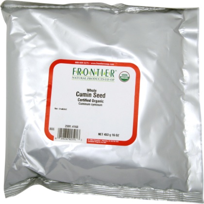 FRONTIER HERB: Organic Cumin Seed Whole, 16 oz