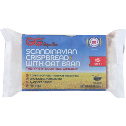 GG SCANDINAVIAN: Crispbread with Oat Bran, 3.5 oz