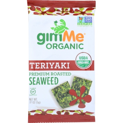 GIMME: Organic Roasted Seaweed Snacks Teriyaki, 0.17 oz