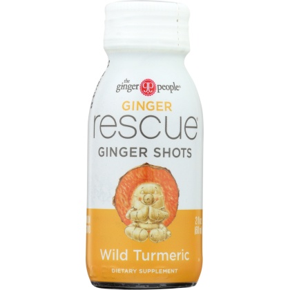 GINGER PEOPLE: Ginger Rescue Shots Wild Turmeric, 2 oz