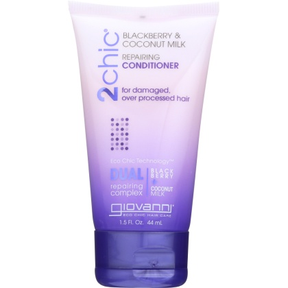 GIOVANNI COSMETICS: 2Chic Repairing Conditioner Blackberry & Coconut Milk, 1.5 oz