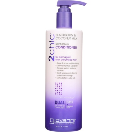 GIOVANNI COSMETICS: 2Chic Repairing Conditioner Blackberry & Coconut Milk, 24 oz