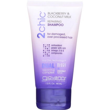 GIOVANNI COSMETICS: 2Chic Repairing Shampoo Blackberry & Coconut Milk, 1.5 oz