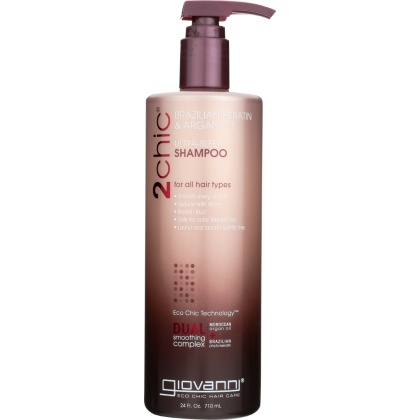 GIOVANNI COSMETICS: 2chic Ultra-Sleek Shampoo Brazilian Keratin & Argan Oil, 24 oz