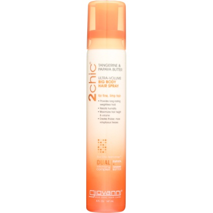 GIOVANNI COSMETICS: Tangerine & Papaya Butter Ultra Volume Big Body Hair Spray, 5 oz