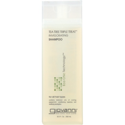 GIOVANNI COSMETICS: Tea Tree Triple Treat Invigorating Shampoo, 8.5 oz