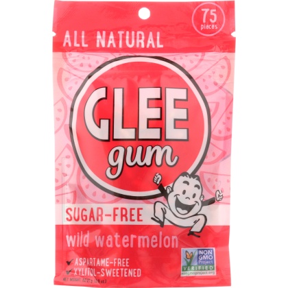 GLEE GUM: Sugar-Free Wild Watermelon, 75 Pieces