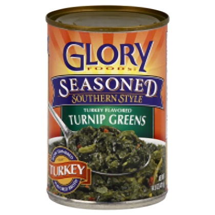 GLORY FOODS: Turnip Greens Smoked Turkey, 14.5 oz