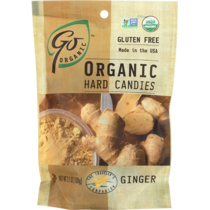 GO ORGANIC: Organic Hard Candies Ginger, 3.5 oz