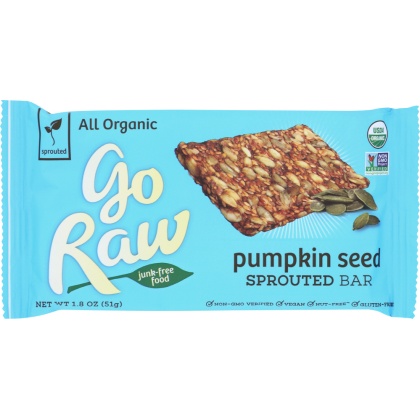 GO RAW: Organic Pumpkin Sprouted Bar, 1.8 oz