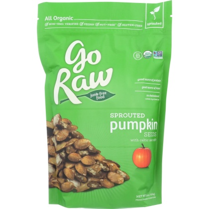 GO RAW: Organic Sprouted Pumpkin Seeds, 16 oz