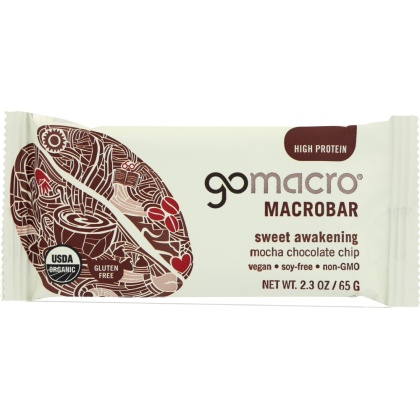 GOMACRO: BAR MOCHA CHOCOLATE CHIP (2.300 OZ)