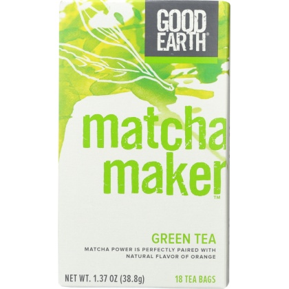 GOOD EARTH: Matcha Maker Green Tea, 18 bg