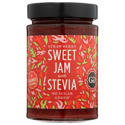 GOOD GOOD: Strawberry Sweet Jams With Stevia, 12 oz