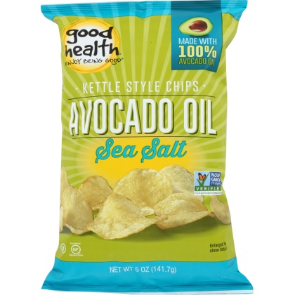 GOOD HEALTH: Kettle Chips Avocado Oil Sea Salt, 5 oz