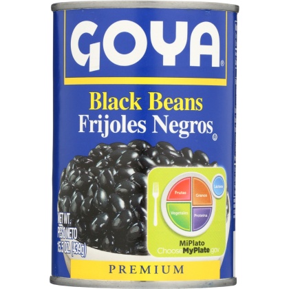 GOYA: Canned Black Beans, 15.5 Oz