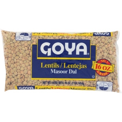 GOYA: Lentil Beans, 16 Oz