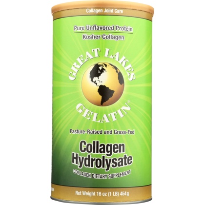 GREAT LAKES GELATIN: Collagen Hydrolysate Beef Kosher, 16 oz