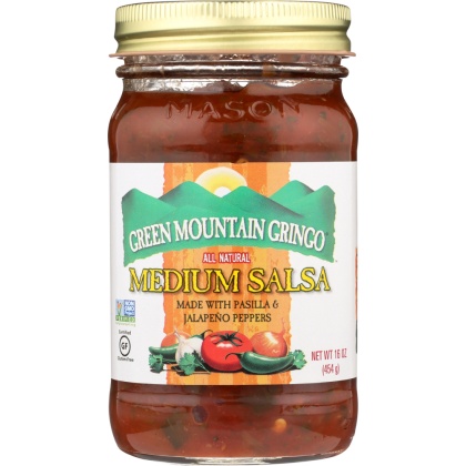 GREEN MOUNTAIN GRINGO: Medium Salsa, 16 Oz