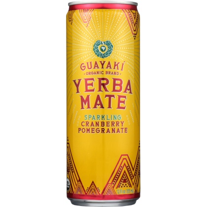 GUAYAKI: Yerba Mate Sparkling Cranberry Pomegranate, 12 fl oz