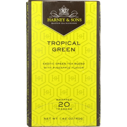 HARNEY & SONS: Tea Tropical Green, 20 bg