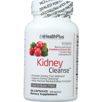 HEALTH PLUS: Kidney Cleanse Body Cleansing System, 60 capsules