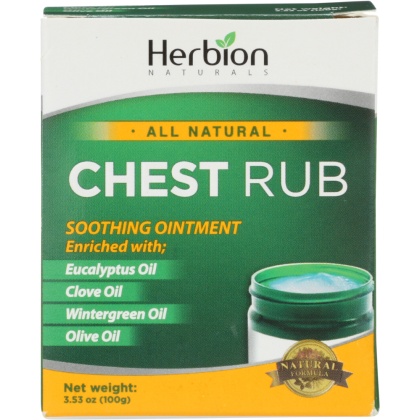 HERBION NATURALS: Chest Rub, 3.53 oz