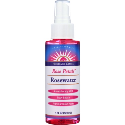 HERITAGE STORE: Rosewater Atomizer Mist Sprayer, 4 oz