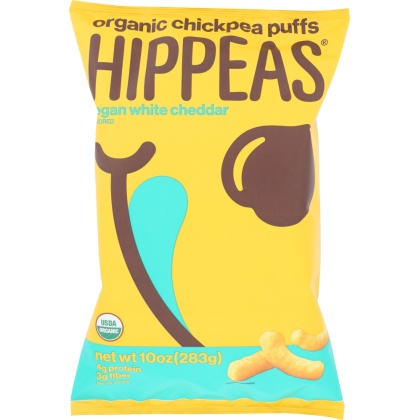 HIPPEAS: Vegan White Cheddar Puffs, 10 oz