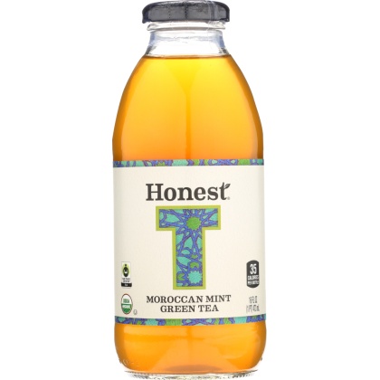 HONEST TEA: Organic Green Tea Moroccan Mint, 16 oz