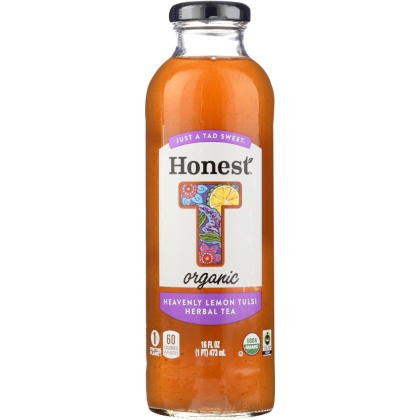 HONEST TEA: Organic Heavenly Lemon Tulsi Herbal Tea, 16 fo