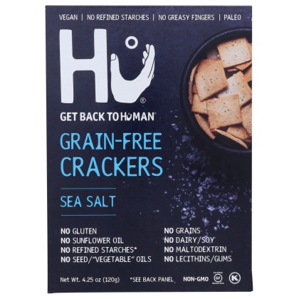 HU: Sea Salt Grain-Free Crackers, 4.25 oz