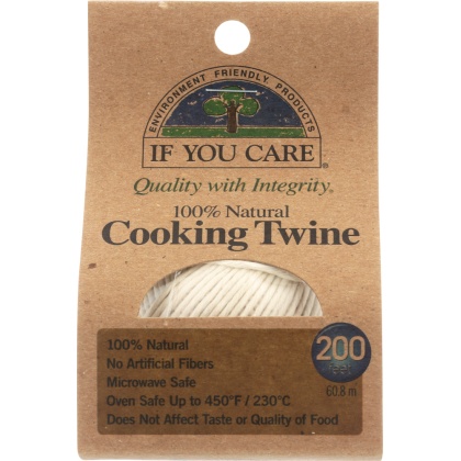 IF YOU CARE: 100% Natural Cooking Twine 200 ft, 1 ea