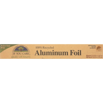 IF YOU CARE: 100% Recycled Aluminum Foil 50 sq ft, 1 ea
