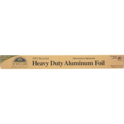 IF YOU CARE: 100% Recycled Heavy Duty Aluminum Foil 30 sq ft (23 ft x 15.75 in), 1 ea